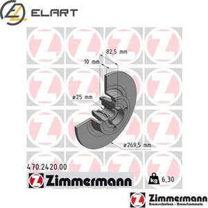 2x BRAKE DISC 470.2420.00 FOR RENAULT MEGANE/II SCÉNIC/GRAND F9Q818/812 1.9L - Picture 1 of 6