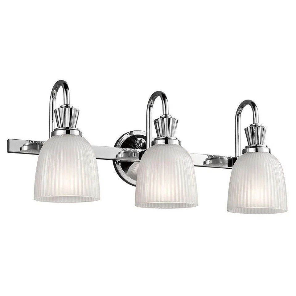 Kichler Cora 3 Light Wall Light - Polished Chrome - Image 1 of 1