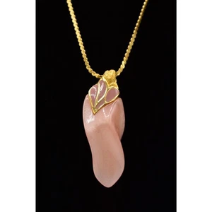 Givenchy Vintage Necklace Faux Stone Quartz Pendant Runway Signed 1980s Bin2 - Picture 1 of 11