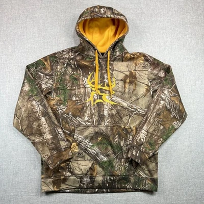 Bushmaster Realtree Camo Hoodie Sweatshirt Mens Medium Hunting Outdoor Brown - Image 1 of 4
