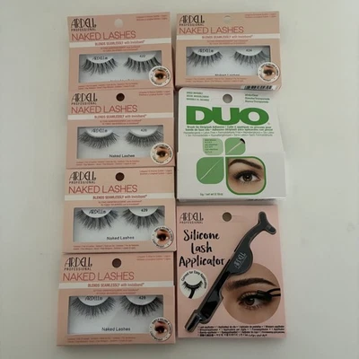 (Lot of 7) Ardell Professional Naked Eye Lashes - Duo Lash Glue-Applicator-NEW - Image 1 of 4
