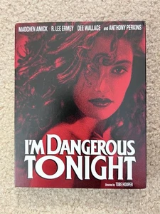 I'm Dangerous Tonight (1990) Blu-Ray W/ Slipcover Tobe Hooper Anthony Perkins - Foto 1 di 5