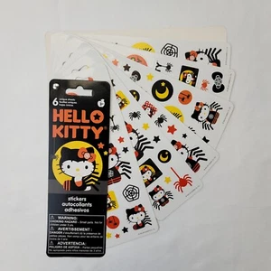 Sandylion Sanrio Hello Kitty Halloween Stickers Spiders Webs 6 Sheets New 2012 - Picture 1 of 10