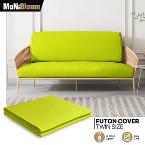 Lawn Green Twin Size Slipcovers Cushion Stretch Futon Cover Couch Sofa Protector - Picture 1 of 10