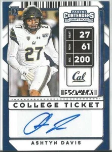 Ashtyn Davis 2020 Contenders Draft Picks College Ticket Rookie Autograph #218 - Bild 1 von 2