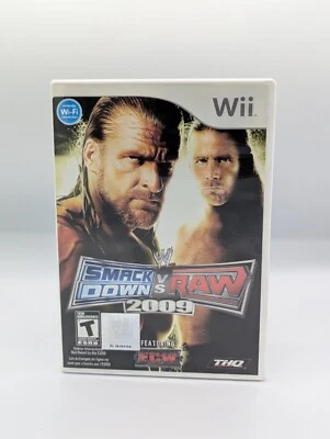 WWE SmackDown vs. Raw 2009 (Nintendo Wii, 2008) w/ Manual - Image 1 of 3