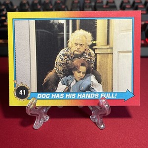 1989 Topps Back to the Future 2 Doc Has His Hands Full! Card #41 B540