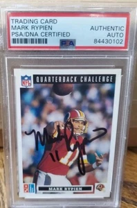 PSA Slabbed 1991 Dominos Redskins Mark Rypien Autographed Signed Football Card - Picture 1 of 4