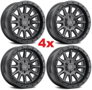 BLACK RHINO WHEELS RIMS GUNBLACK 1500 SIERRA SILVERADO SET - Picture 1 of 8