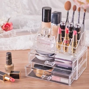 Cosmetic Organizer Container Store Transparent 1102 - 2 pcs Set 1102-2 - Picture 1 of 7