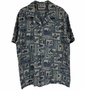 Howie Hecho en Hawai Isla de Peces Tropicales Tiki Pesca con Lanza para Hombres Talla XL 30x25 - Imagen 1 de 15