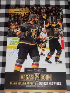 Deryk Engelland signiert Vegas Golden Knights Spieltag Poster Misfits - Bild 1 von 1