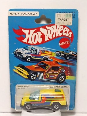 Camión amarillo furgoneta deportiva Hot Wheels 2510 Inside Story años 70 BLISTER HONG KONG Foto 1 de 2