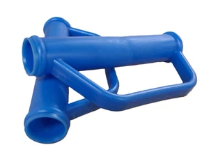 Sackkarrengriffe Karrengriffe Ø25 mm mit Handschutzbügel 2 Stück ! BLAU - Bild 1 von 3