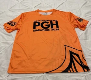 EUC! Pittsburgh Marathon 2024 (Volunteer) Short Sleeve Orange Shirt; Adult XL - Picture 1 of 9