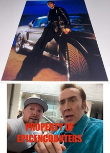 NICOLAS CAGE SIGNED 8X10 PHOTO W/PROOF W/COA FACEOFF CONAIR GONE IN 60 SECONDS - Picture 1 of 4
