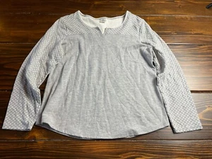 Croft & Barrow Shirt, Women's Size Medium, Gray White, Polka Dot, Intimates - Picture 1 of 8
