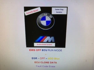 BMW & MINI IMMO OFF & other Services EWS /CAS -CLONE Plug & Play - Picture 1 of 2