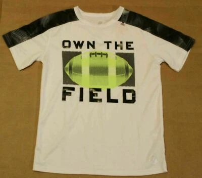 The Children's Place Sports Boy's 'Own The Field' T-Shirt RH8 White Medium NWT - Image 1 of 3