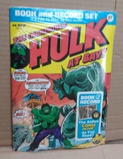 The Incredible Hulk At Bay! Book And Record Set 1974 Power Records PR11 Sealed