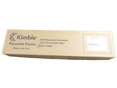 Pipeta de vidrio volumétrico reutilizable KIMBLE KIMAX 50 ml TD/TC 37002-50 (3/cs) Foto 1 de 4