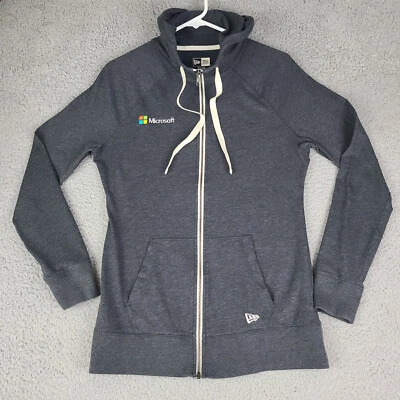 Microsoft New Era Sudadera con Capucha Chaqueta Adulto Mediana Cremallera Completa Gris Carbón Sudadera Foto 1 de 4