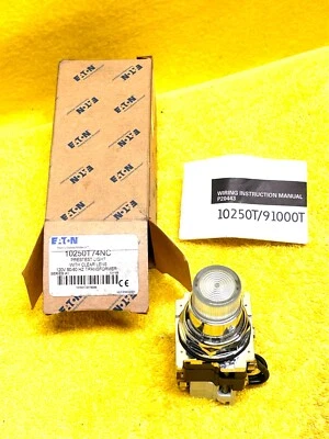 EATON 10250T74NC PRESTEST LIGHT WITH CLEAR LENS SER. A1 120V TRANS PUSH BUTTON - Image 1 of 4