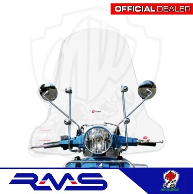 CUPOLINO PARABREZZA PARAVENTO COMPLETO DI STAFFE PIAGGIO VESPA ET3 125 1980 - Immagine 1 di 3