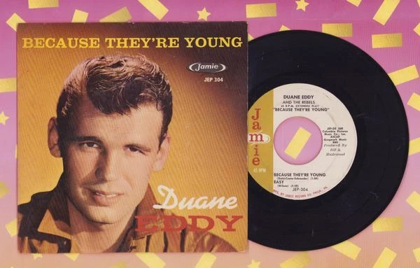Eddy, Duane - Because They're Young Jamie 304 EP Vinyl 45 rpm Record - Image 1 of 1