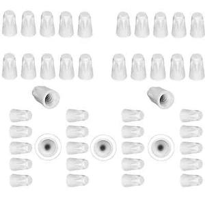 40 Pieces Ceramic Wire Connectors White Wire Ceramic Nuts 22-10 AWG Porcelain - Picture 1 of 3
