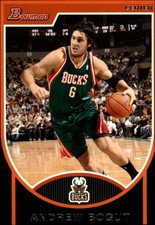 2007-08 Bowman Milwaukee Bucks Basketball Card #6 Andrew Bogut