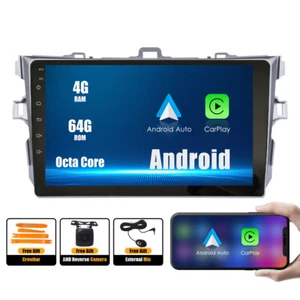 Android 12 car stereo for Toyota COROLLA 2007-13 4+64G GPS Navi Radio Headunit - Foto 1 di 1