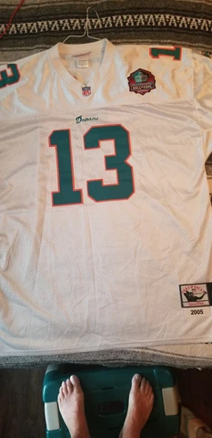 NEW Dan Marino Miami DOLPHINS Throwback Jersey, Mens, Mitchell & Ness, Size 56 Cover