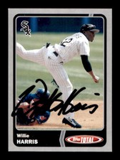 2003 Topps Total Silver - Willie Harris - On Card Autograph
