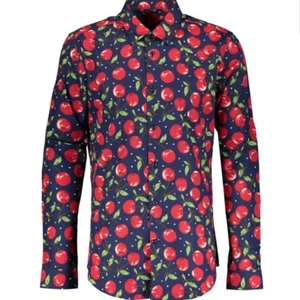 Camisa DEVIL'S ADVOCATE Calce Ajustado Estampado de Cereza Talla: M - Imagen 1 de 6