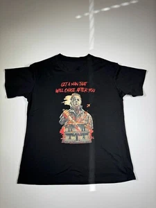 Plus Size Horror Movie T-Shirt Women Vintage Graphic Halloween Tee Blouse Size L - Foto 1 di 5