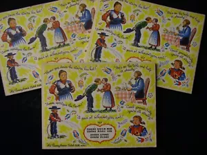 3x Bridge Score Pads w/Pennsylvania Dutch Front Cover Sayings~1940s, lot of 3 - Picture 1 of 5
