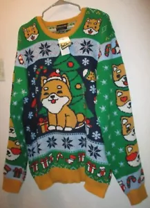 Hombre/Mujer Geeknet Shiba Inu Navidad Suéter Gamestop XL Navidad NUEVAS Etiquetas - Imagen 1 de 8