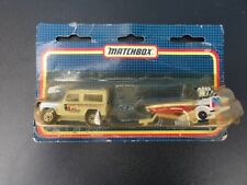 1989 Matchbox Trailers TP-121 Land Rover Ninety and Seafire WHITE