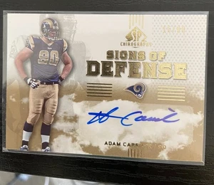 2007 SP Chrography  Signs Of Defense Autograph Adam Carriiker #’d /99 Rams - Picture 1 of 1