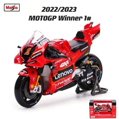 NEW Maisto 1/18 Ducati Lenovo Team #1 2023 Moto Gp Motorcycle Diecast Model Toy - Image 1 of 4