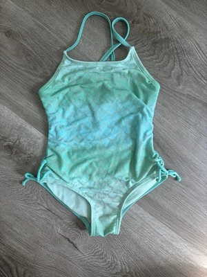 Traje de baño de una pieza para niñas Cat And Jack Mermaid talla Xs 4/5 Foto 1 de 3