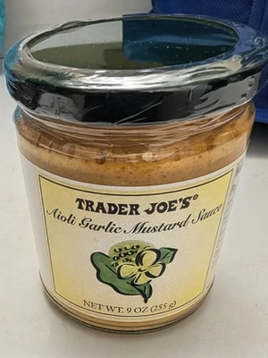 🔥 Nueva salsa de mostaza ajo Trader Joe's alioli 9 OZ 🔥 Foto 1 de 4