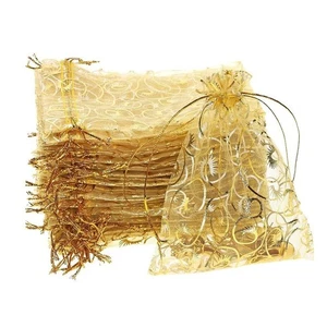 Bolsas de dulces doradas brillantes bolsas de regalo de Navidad - Imagen 1 de 22