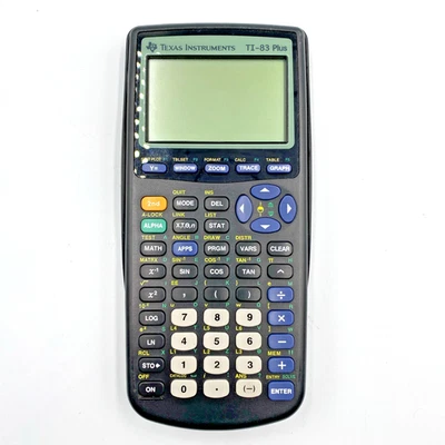 Texas Instruments TI-83 Plus Graphing Calculator w/ Cover - TESTED - Image 1 of 4
