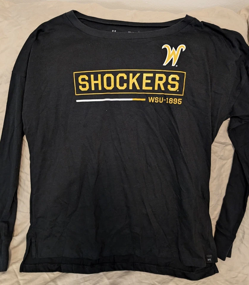 Wichita State Shockers Women’s Under Armour Heat Gear Long Sleeve Shirt -Med-NWT - Image 1 of 1
