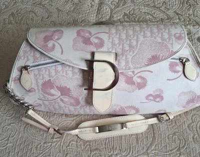 Christian Dior Shoulder Bag Trotter Flower Pink Leather  - Image 1 of 4