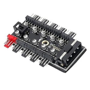 Molex 10 Port 4Pin Case Fan Hub PWM Splitter for 12V 3Pin/4Pin For Computer Case - Afbeelding 1 van 5