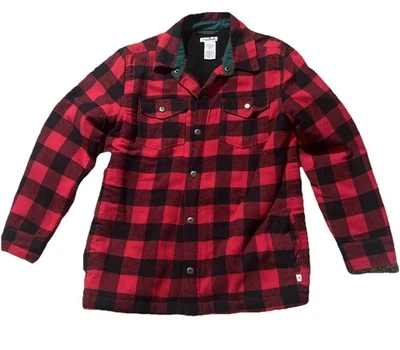 Tommy Bahama Junior Flannel Shirt Sz XXL/TTG (16) Sherpa Fleece Lined Snap Up - Image 1 of 4