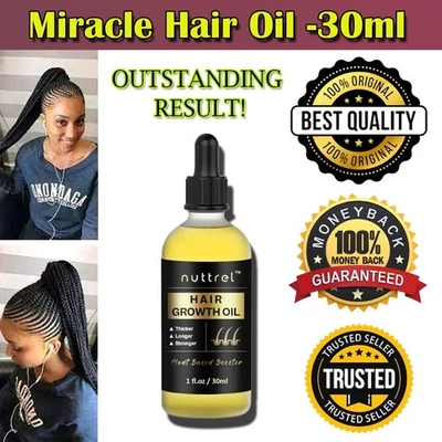 Long Hair Fast Growth Herbal Hair Oil helps your hair to lengthen grow longer US - Image 1 of 4